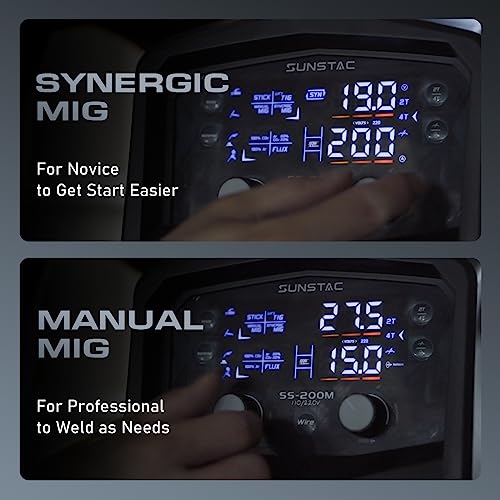 140Amp 3 in 1 MIG Welder with Synergic Control and IGBT Inverter I76426