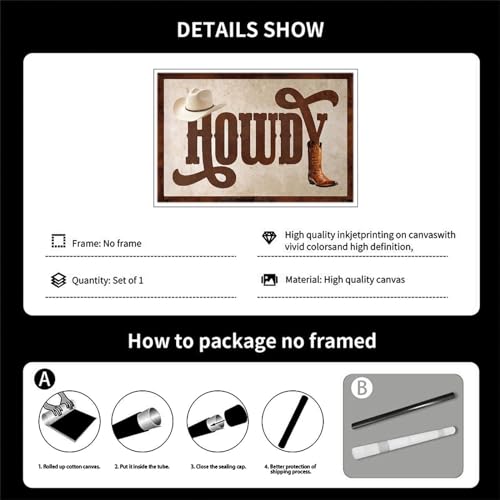 Western Prints Canvas Wall Art Poster Wall Decor B77597