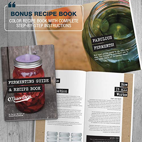 Fermentation Jar Starter Set with Mason Jar, Lids & Weight C436753