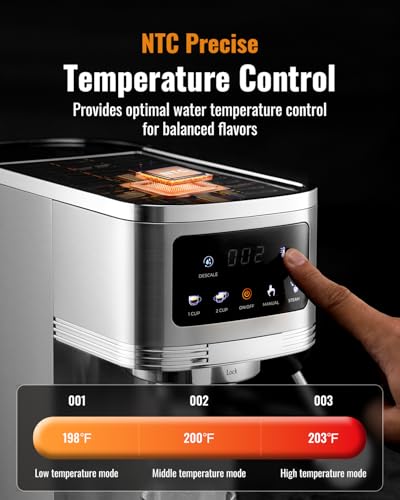 20 Bar Espresso Machine with Milk Frother and Touchscreen I377
