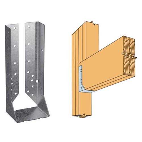 Galvanized Face-Mount Concealed-Flange Joist Hanger for Double 2x10 V508019
