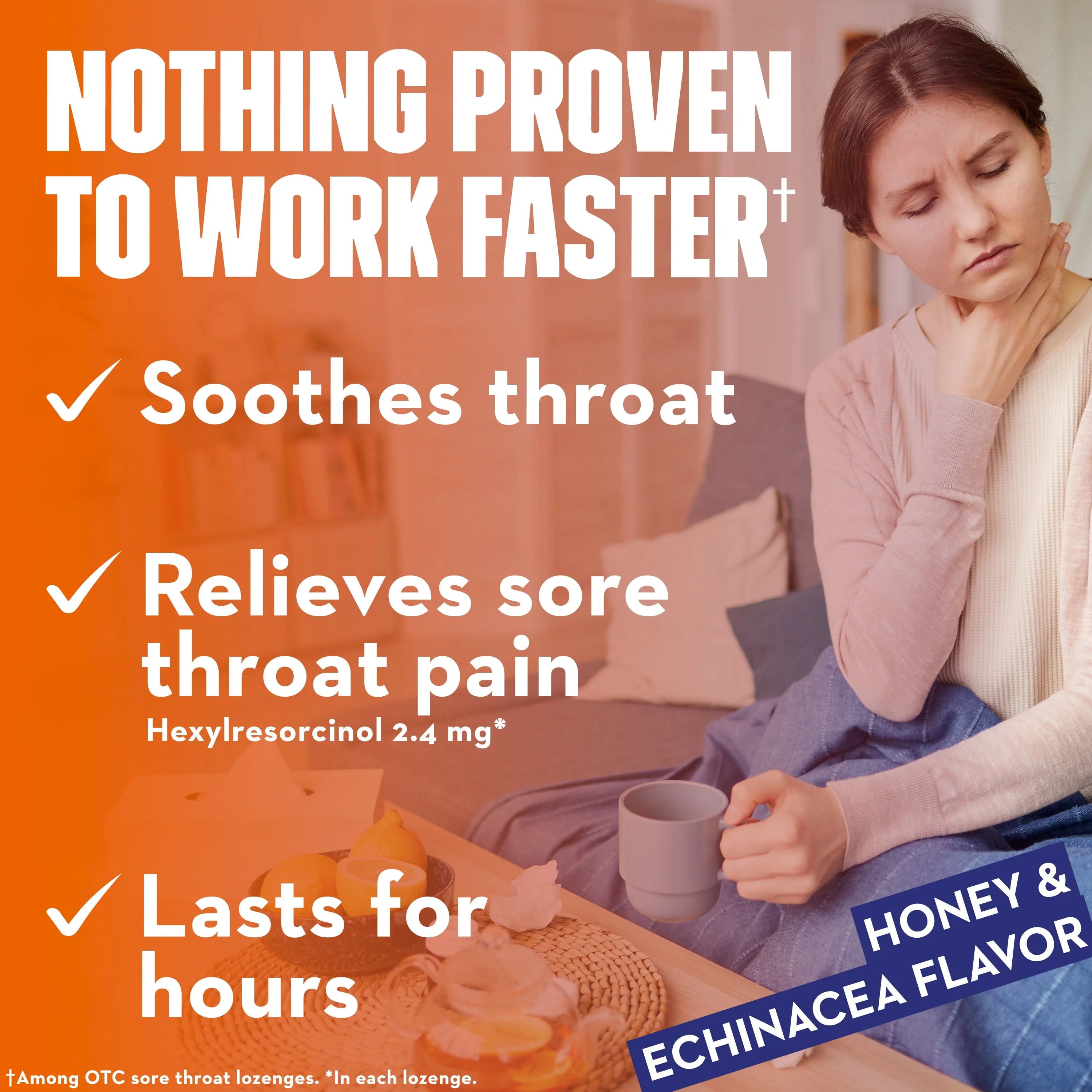 Honey & Echinacea Cough Drops, 40 Count Y8286
