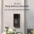 Satin Nickel Battery Doorbell W205