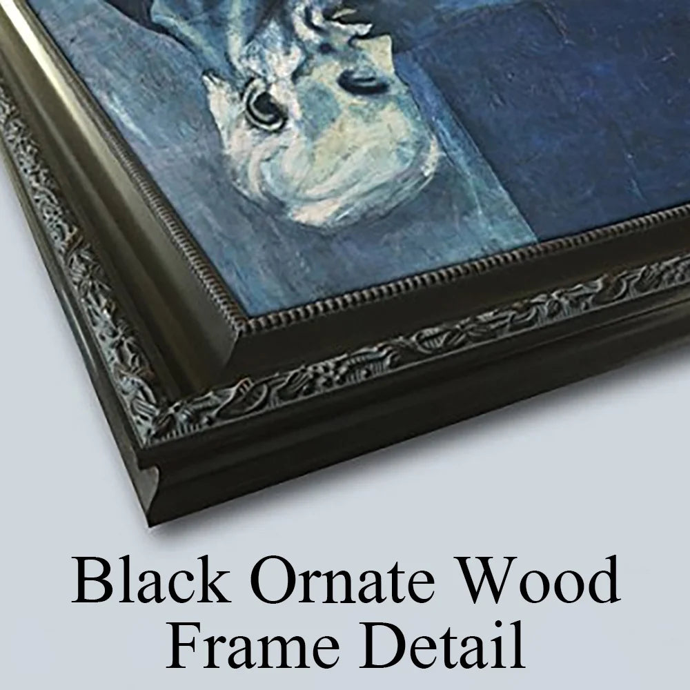 Black Ornate Framed Double Matted Museum Art Print D2534