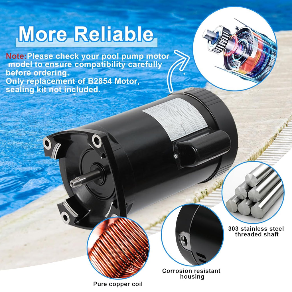 1.5 HP 3450 RPM 56Y Frame Pool Pump Motor L120381