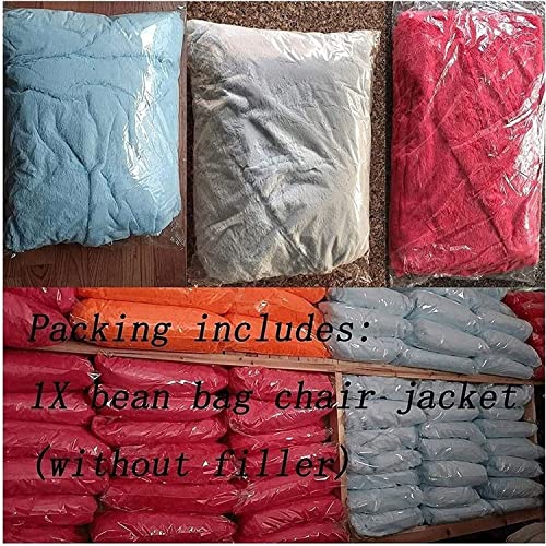7ft Soft Fluffy Gigantic Fur Bean Bag Chair Cover H40186