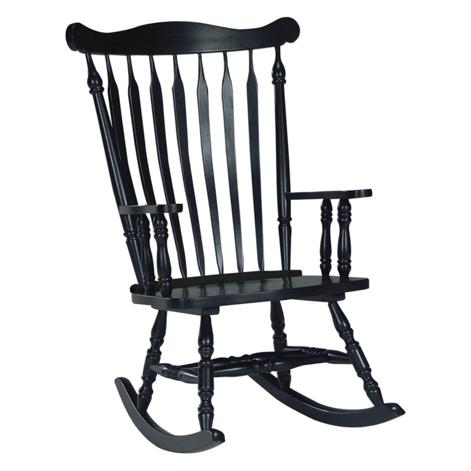 Antique Black Rocking Chair O327