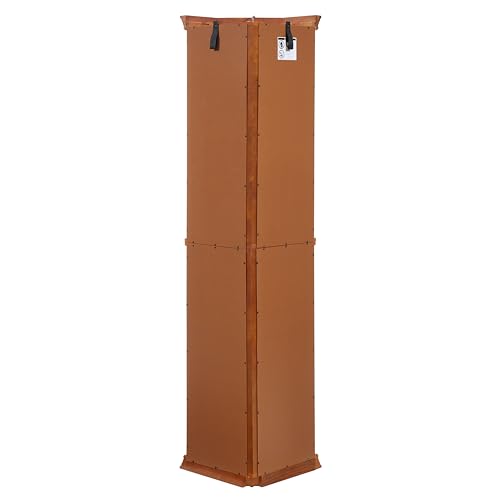 Lighted Corner Curio Display Cabinet with Adjustable Shelves & Mirrored Back H96391