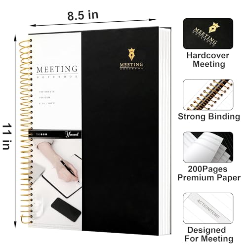 Pink Hardcover Leather Meeting Notebook J67774
