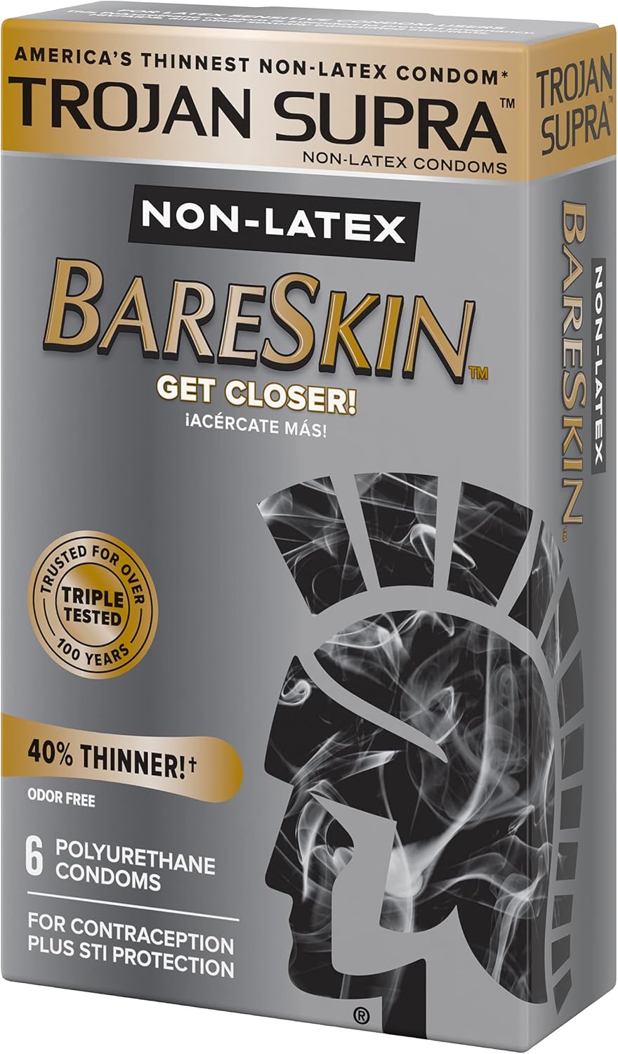 3 Packs of 6 Non-latex Condoms D30542