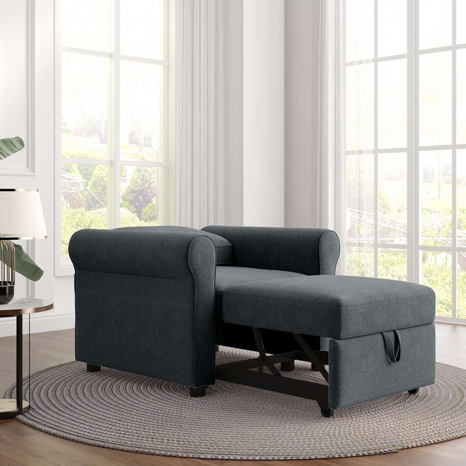 Deep Blue 3-in-1 Convertible Sofa Bed Chair Z641074