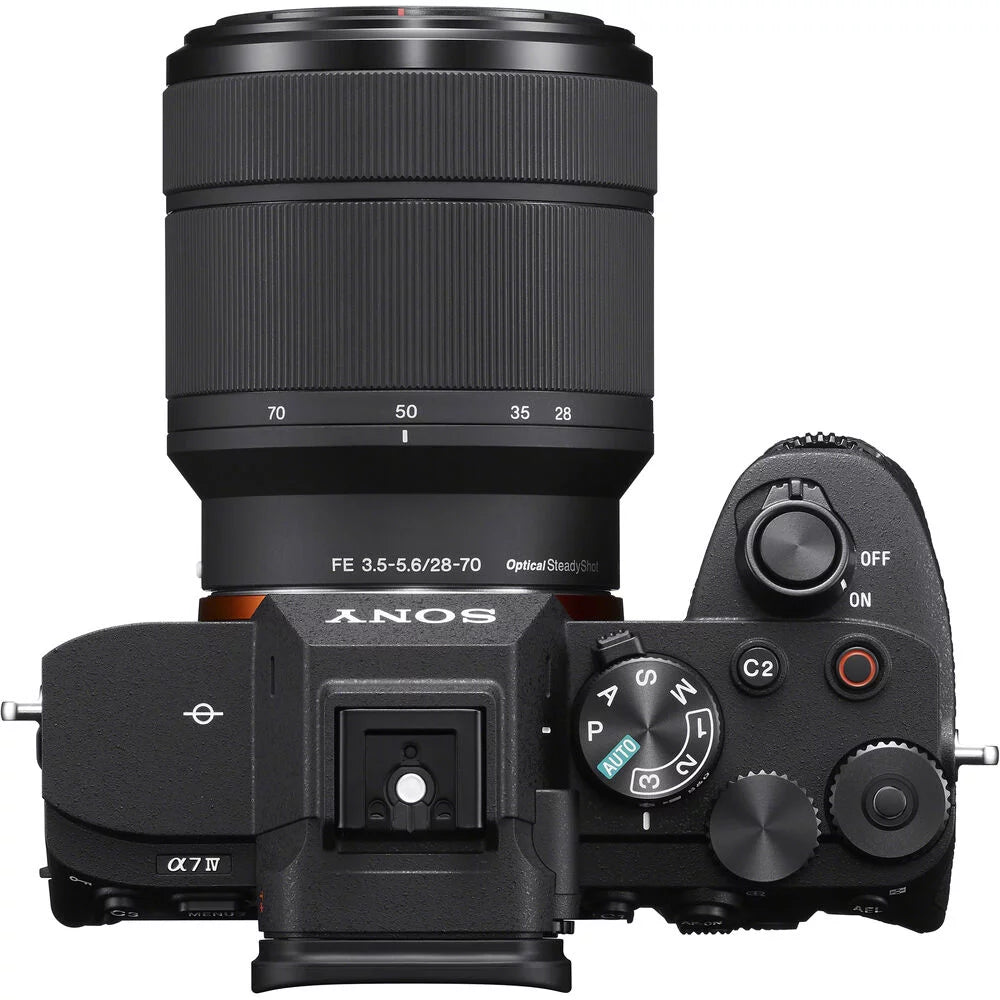 Mirrorless Digital Camera with 28-70mm Lens Bundle with 64GB Memory Card + Battery + Battery Charger + Camera Case + LCD Screen Protectors + Memory Card Reader L97911