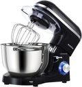 6.5-QT 660W 6-Speed Tilt-Head Stand Mixer with Dough Hook, Wire Whip & Beater Y318