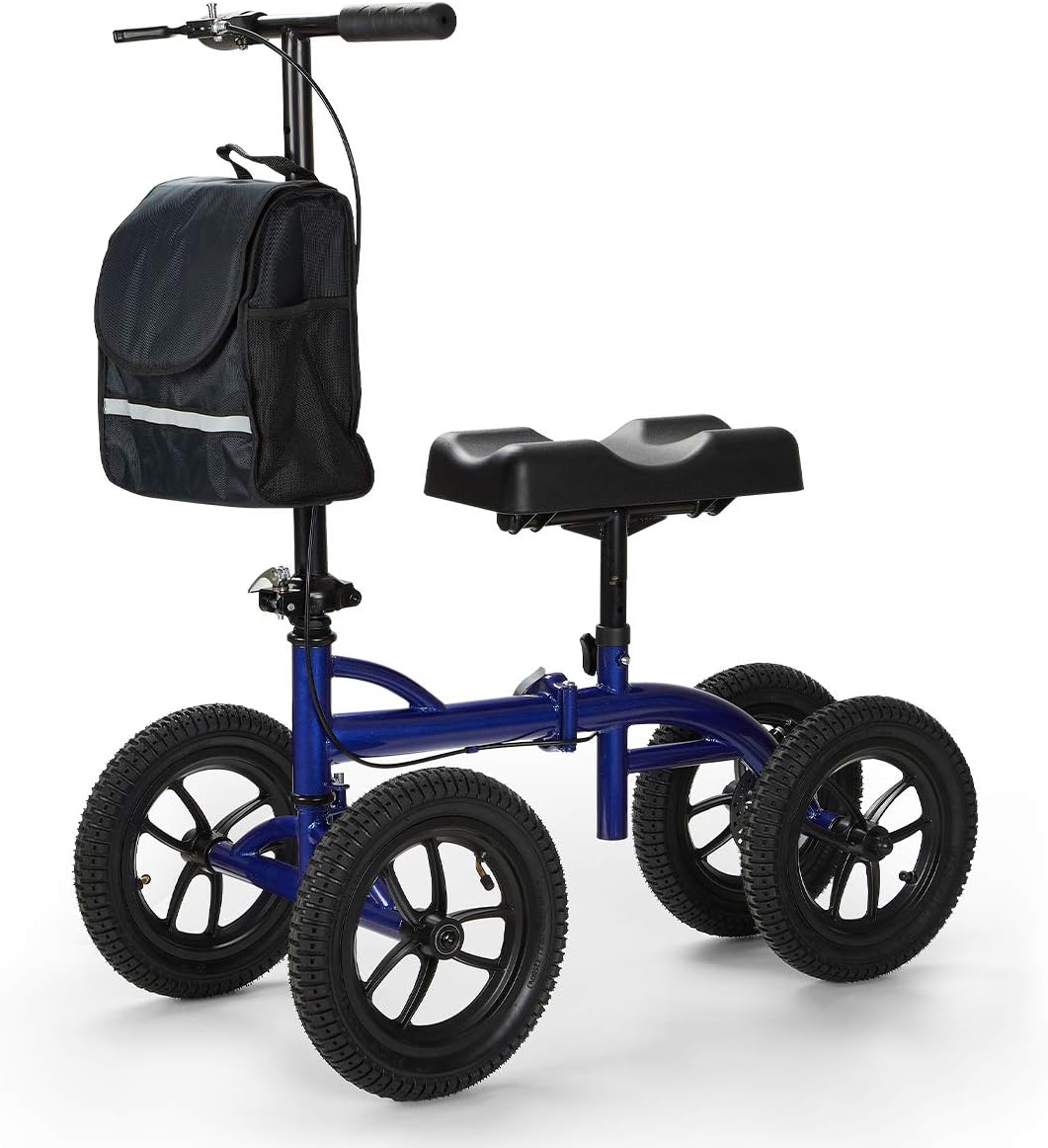 Heavy Duty Knee Walker with 12 inch Pneumatic for 500LB J6353