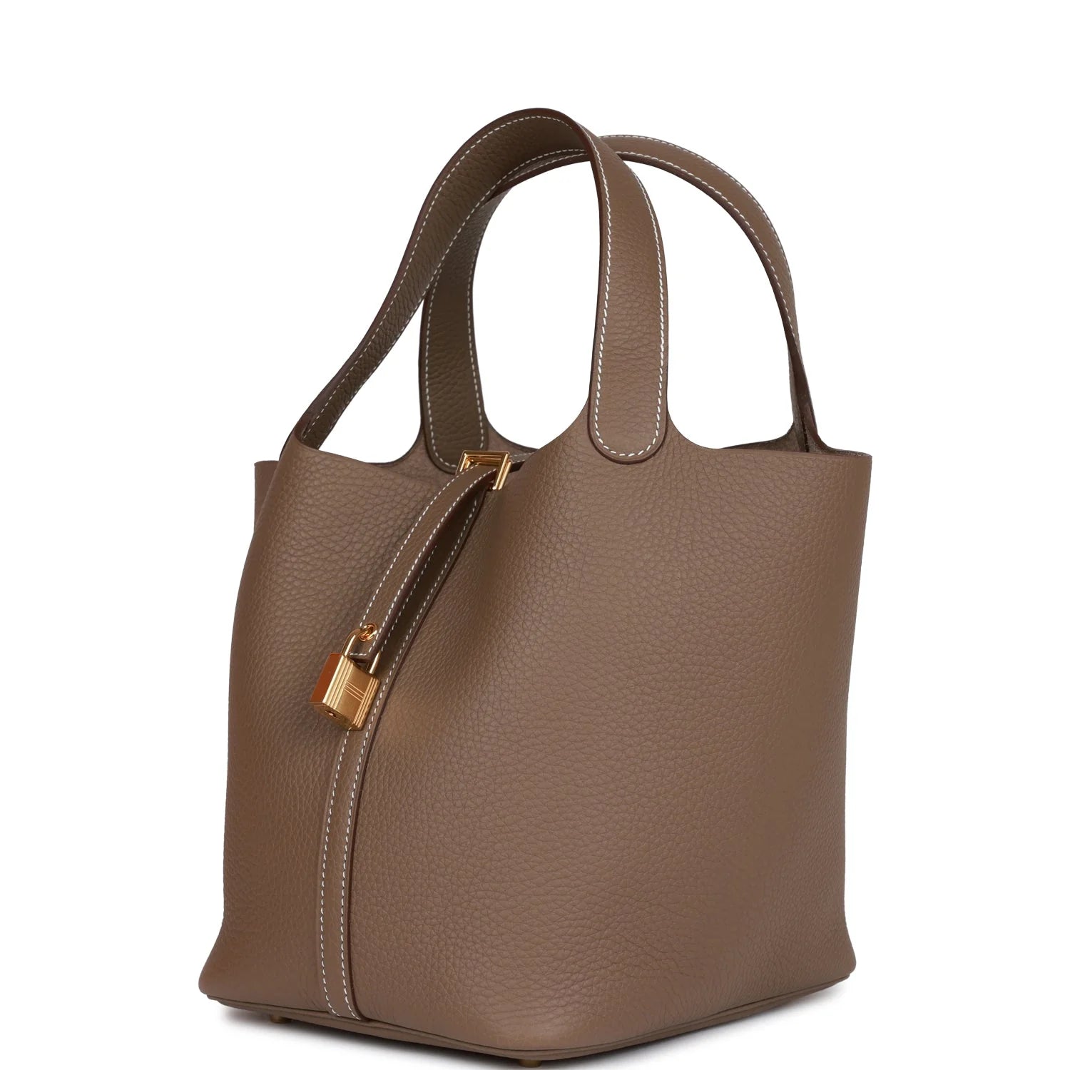 Etoupe Clemence Gold Hardware Bag V522