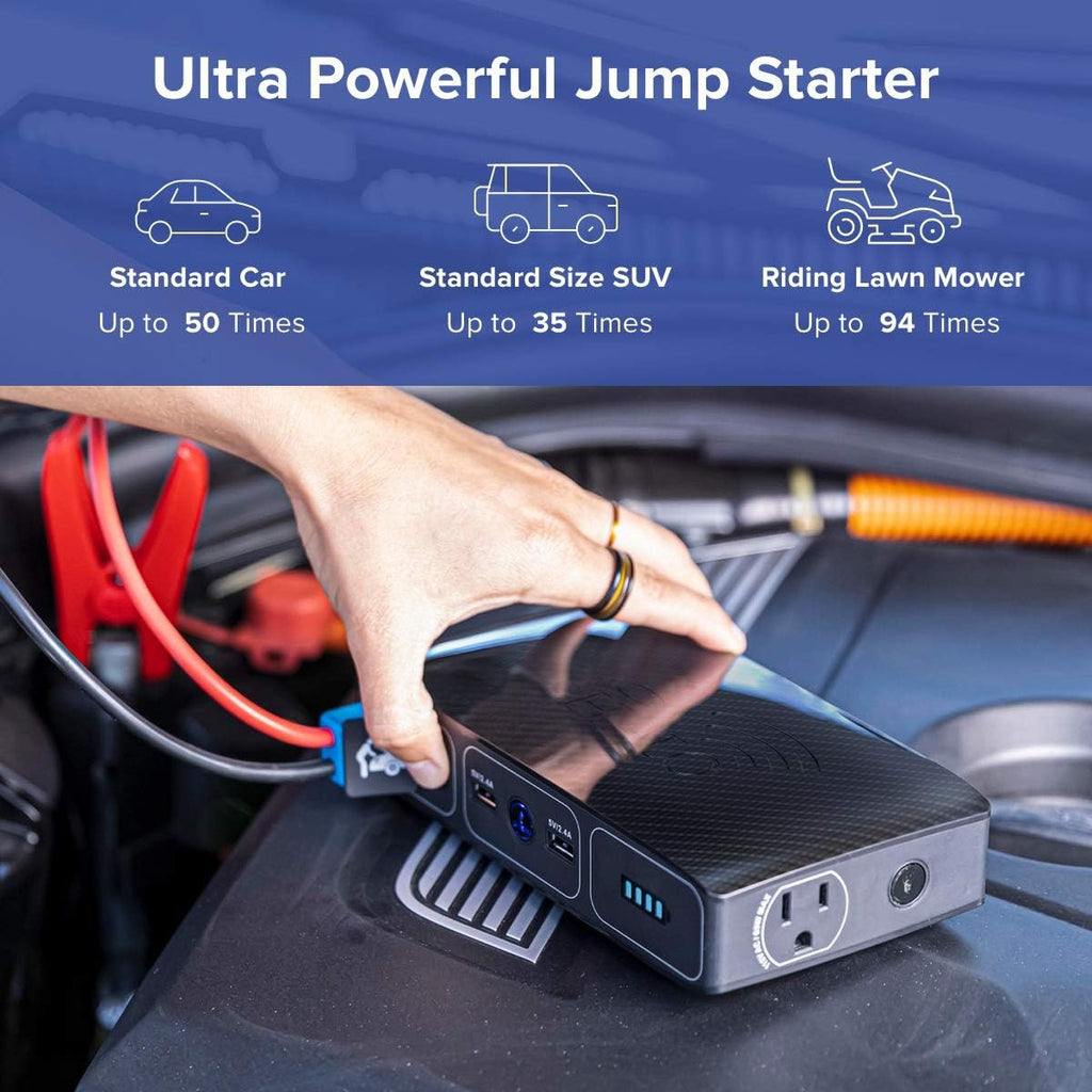 44400 mWh Portable Laptop Power Bank with AC Outlet and Car Charger V722