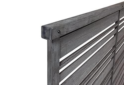 Charcoal 4 ft H x 5.3 ft W Outdoor Privacy Fence Screen 2 Panels A47101