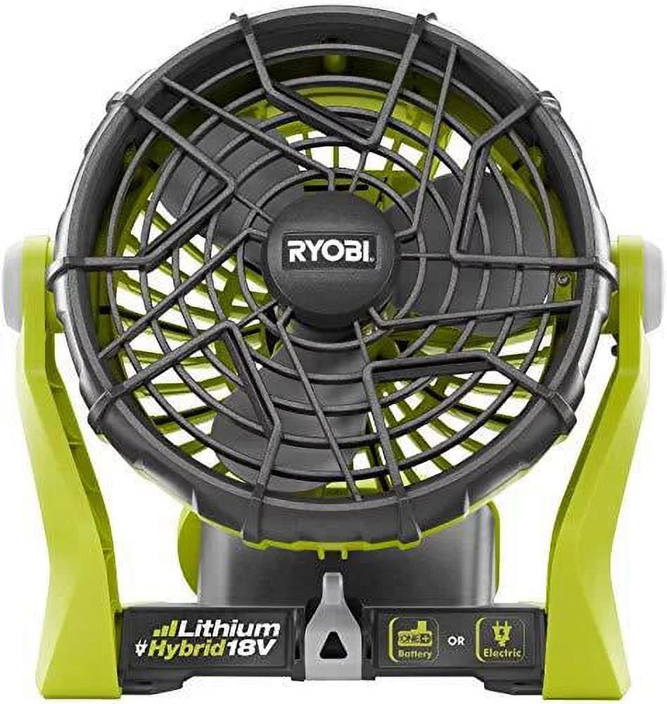18-Volt Hybrid Portable Fan Kit with Battery and Charger C773181