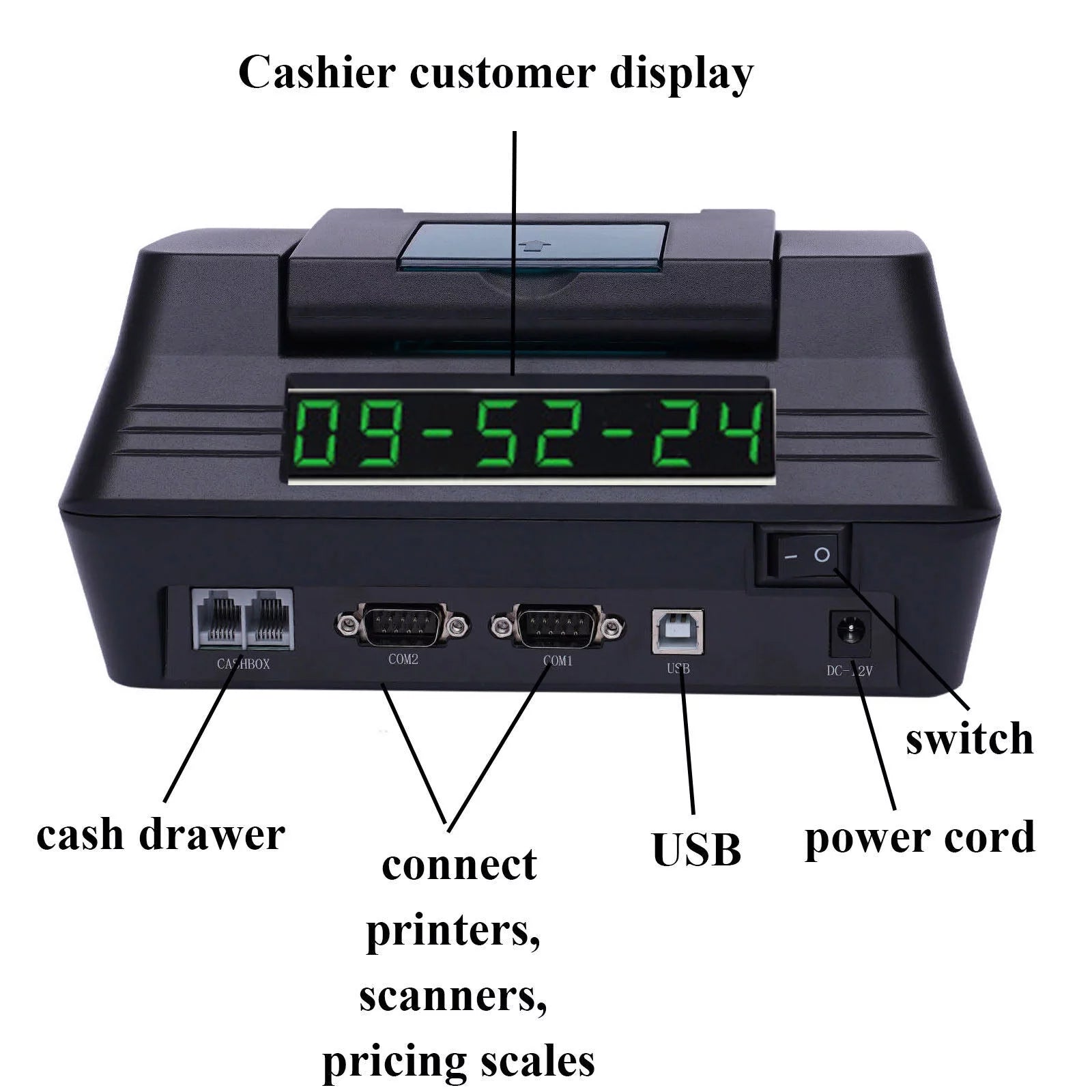 Electronic Cash Register with LCD Display O1046