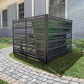 Charcoal 4 ft H x 5.3 ft W Outdoor Privacy Fence Screen 2 Panels A47101