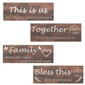 Rustic Wooden Wall Signs (brown) J2337