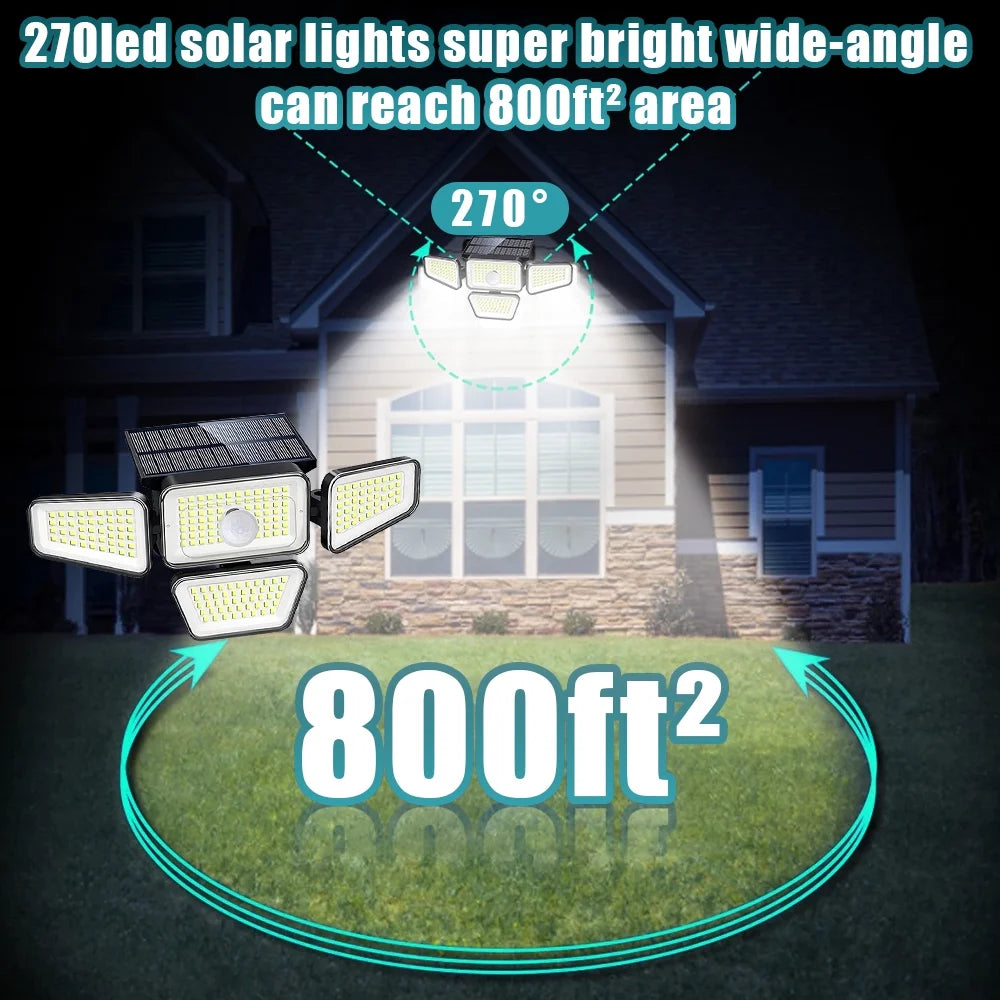 270 LED Solar Flood Light with Motion Sensor Q871