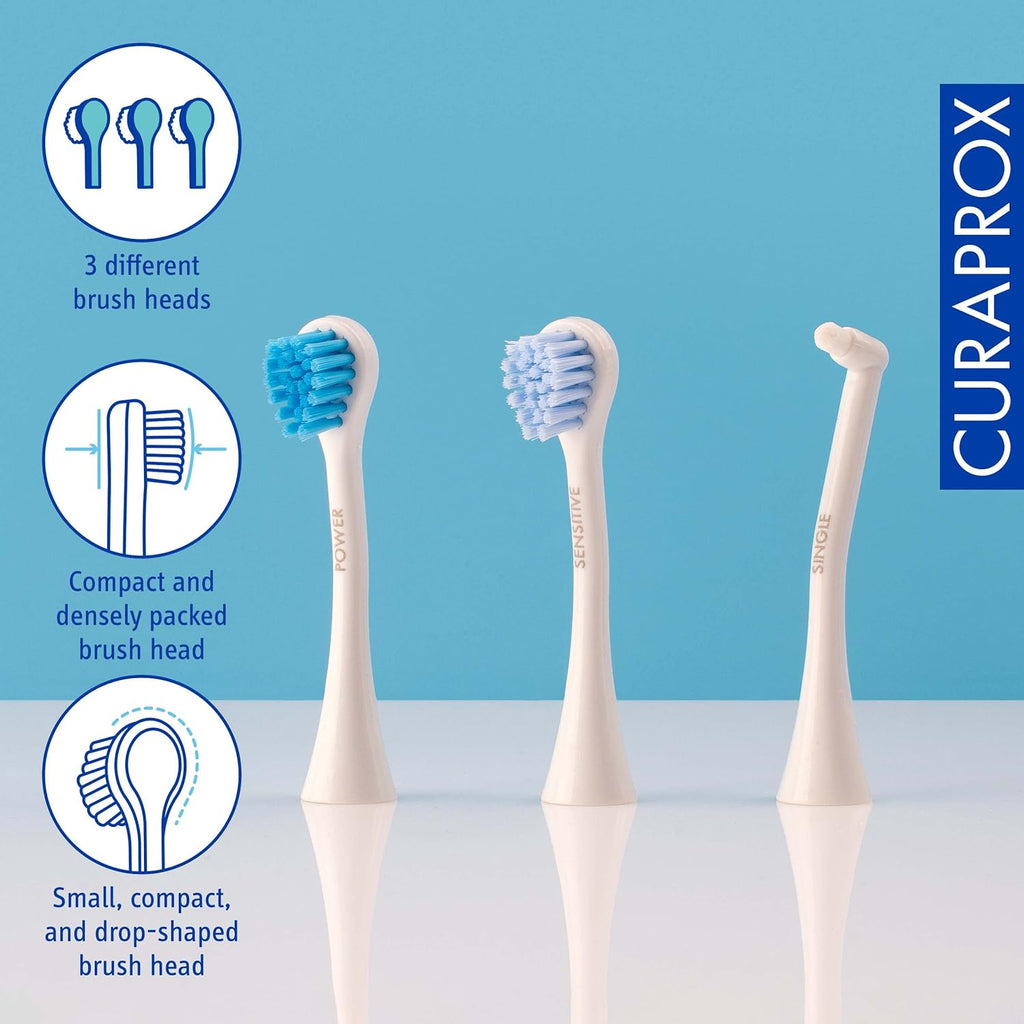 Electric Hydrosonic Toothbrush with 3 Brush Heads and Travel Case J618971