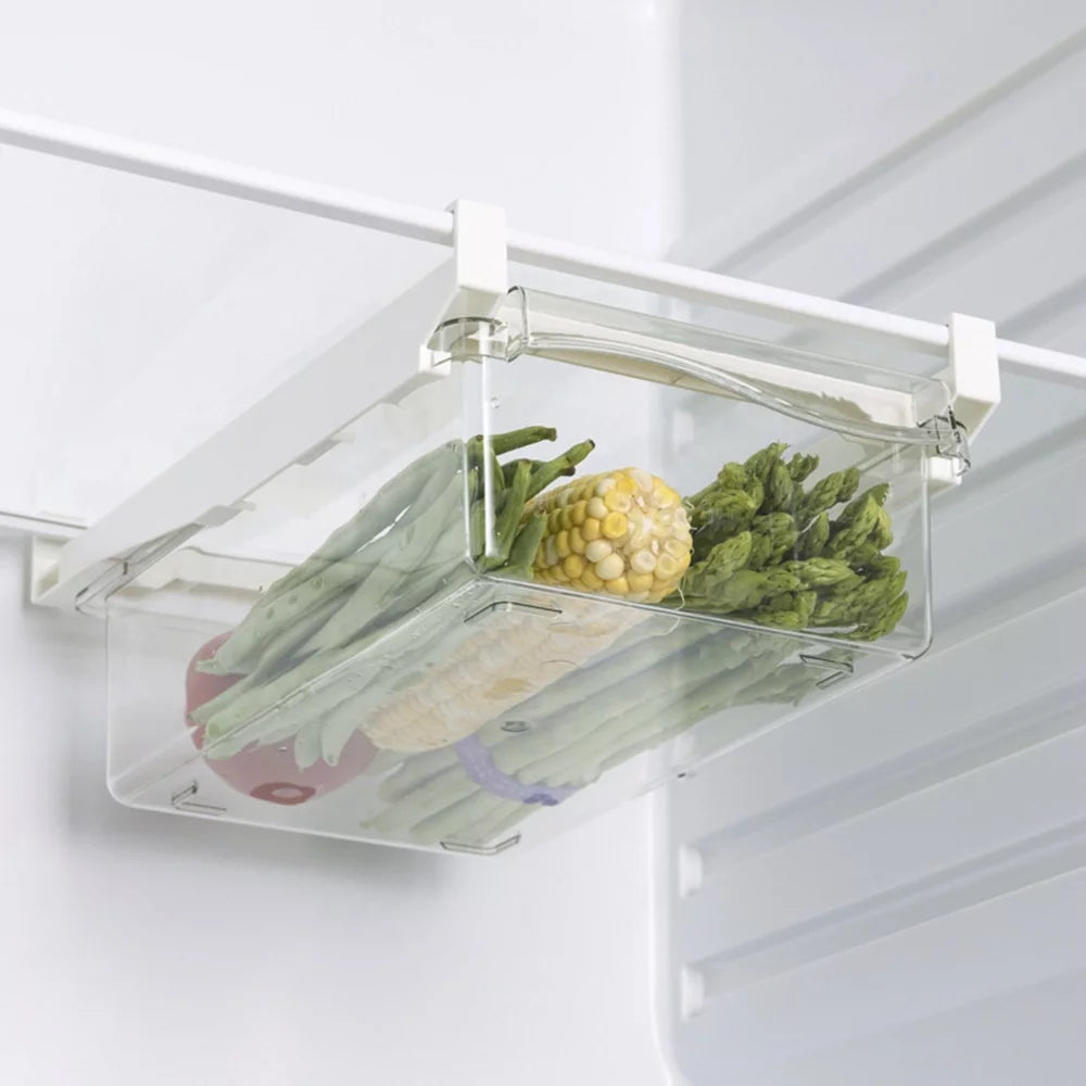 Transparent Refrigerator Egg Tray with Handle S150063