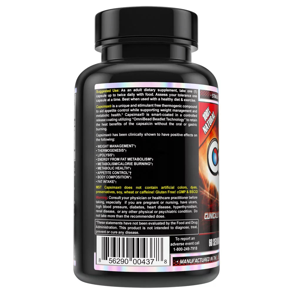 60 Servings 100mg V Capsules Weight Management Supplement S9437