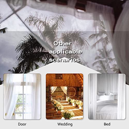 Dusty Blue Tab Top Semi Sheer Curtains, 52 x 72 inches, 2 Panels X746
