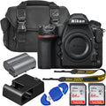 Nikon D850 FX-Format Digital SLR Camera Body with 2X SanDisk 64GB Memory Cards, Deluxe Carrying Bag, Card Reader S8502