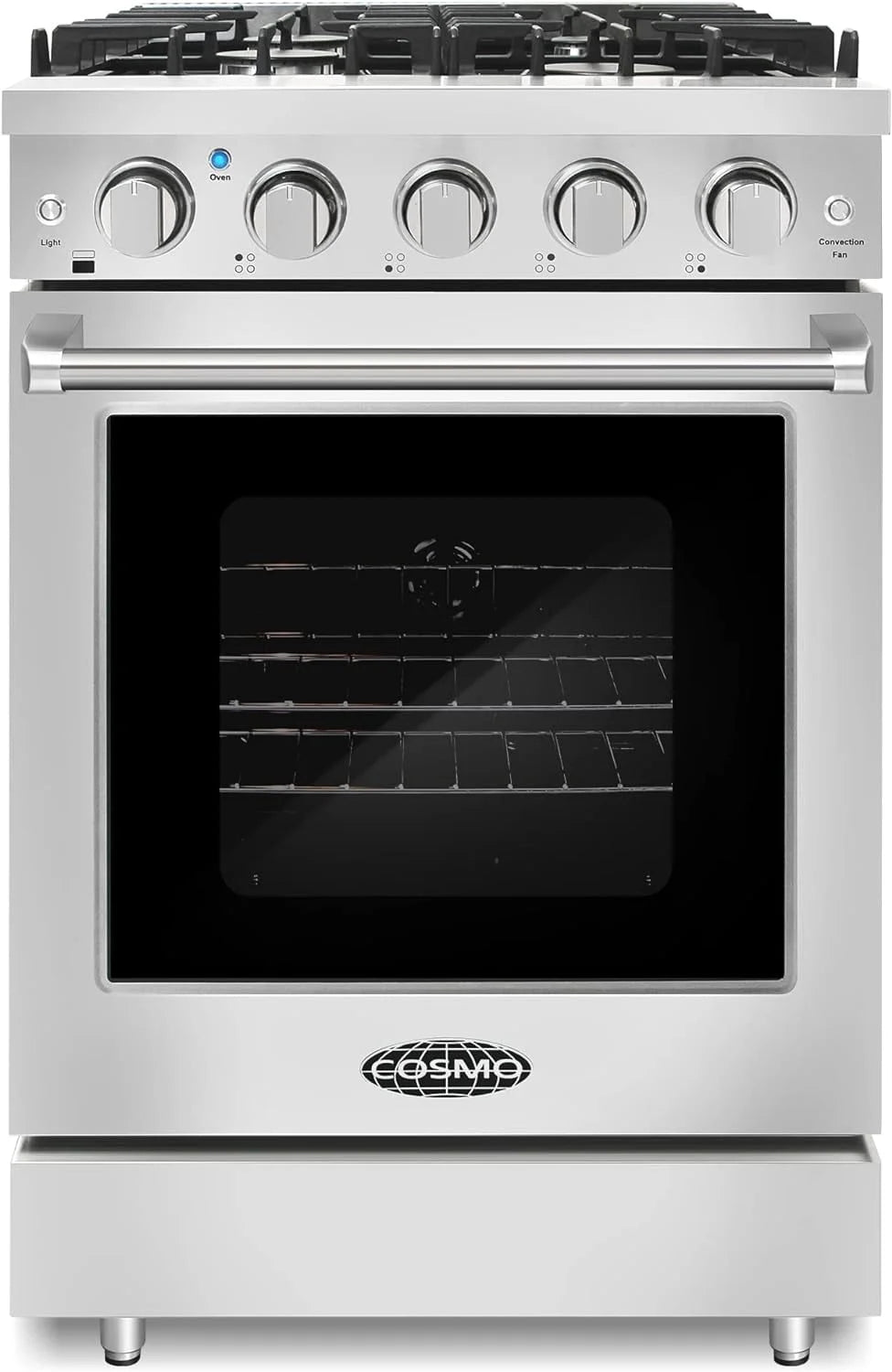 24 in. Freestanding Gas Range with 3.73 cu. ft. Capacity Oven in Stainless Steel G240