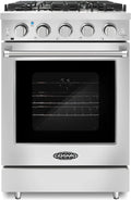 24 in. Freestanding Gas Range with 3.73 cu. ft. Capacity Oven in Stainless Steel G240