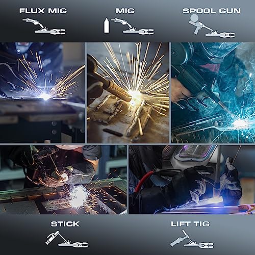 140Amp 3 in 1 MIG Welder with Synergic Control and IGBT Inverter I76426