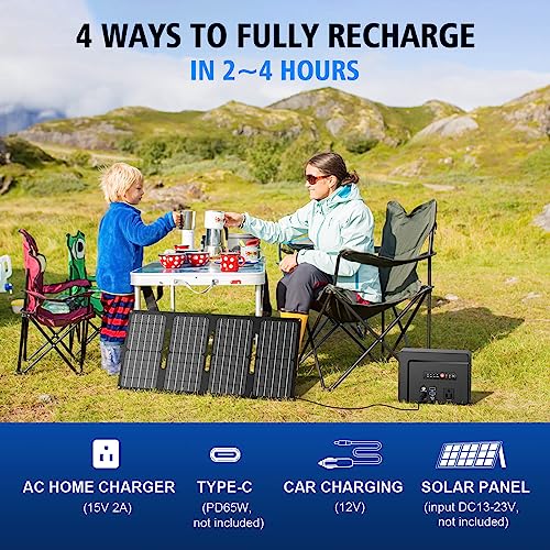 Portable Power Station with Solar Panel N888873