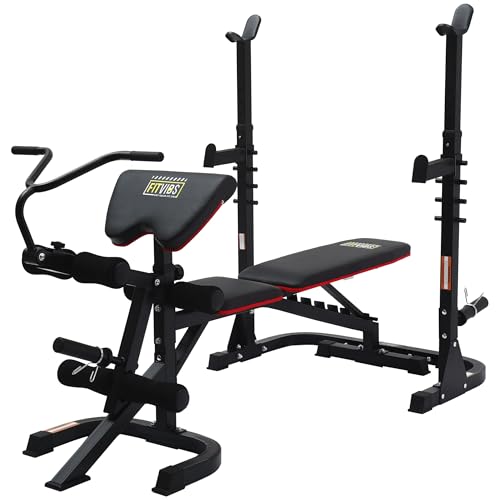 Adjustable 6 Position Utility Bench with Leg Extension and Preacher Pad C5596