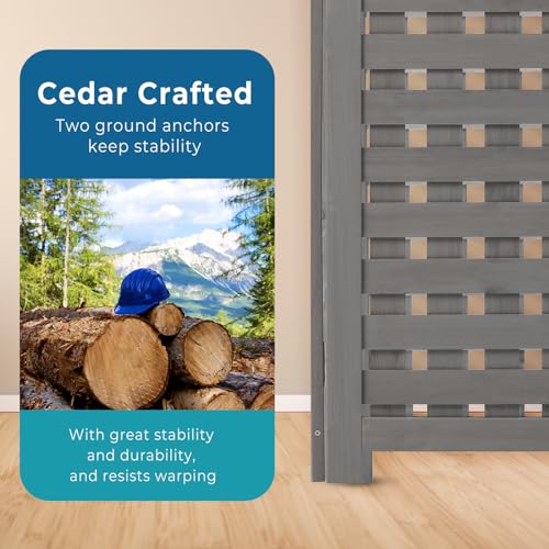 Brown 32"W x 38"H Wooden Fence Panels J4561