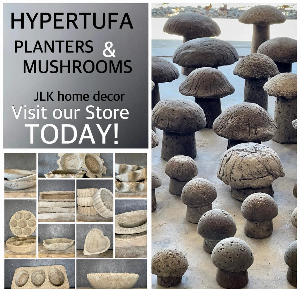 Cement Mushrooms Yard Art Garden Decor N7160