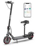 Electric Scooter with Seat, 500W Motor, 10" Solid Tires, Folding E-Scooter with Dual Suspension S970654