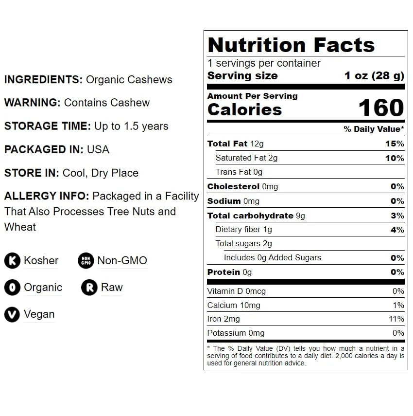 Organic Cashew Flour, 7 Pounds — Non-GMO, Raw, Vegan Z420891