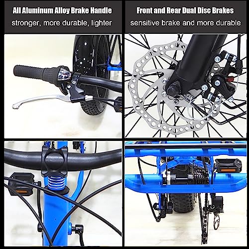 24 inch 7 Speed Fat Tire 3 Wheel Adult Tricycle with Large Basket P203