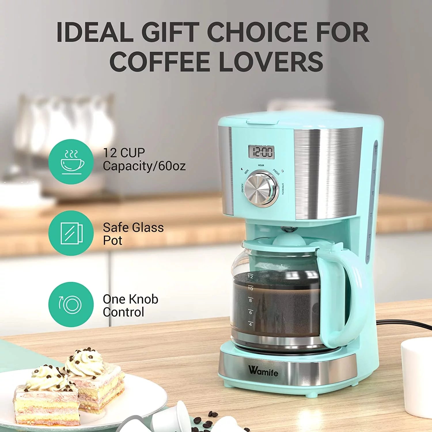 12-Cup Programmable Coffee Maker with Timer R78744