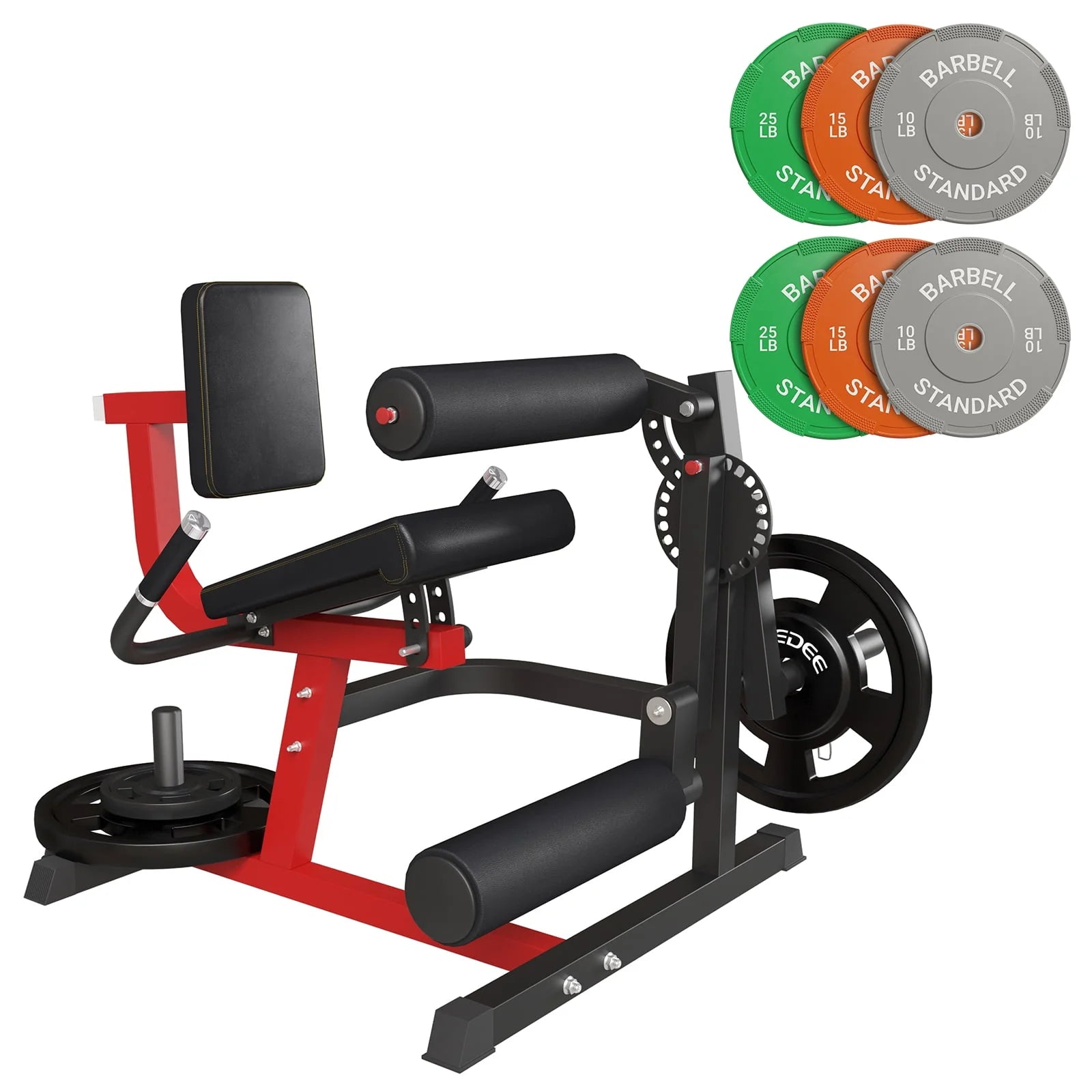 Adjustable Leg Extension and Curl Machine W698
