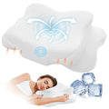 Cooling Contour Memory Foam Cervical Pillow with Pillowcase F70252