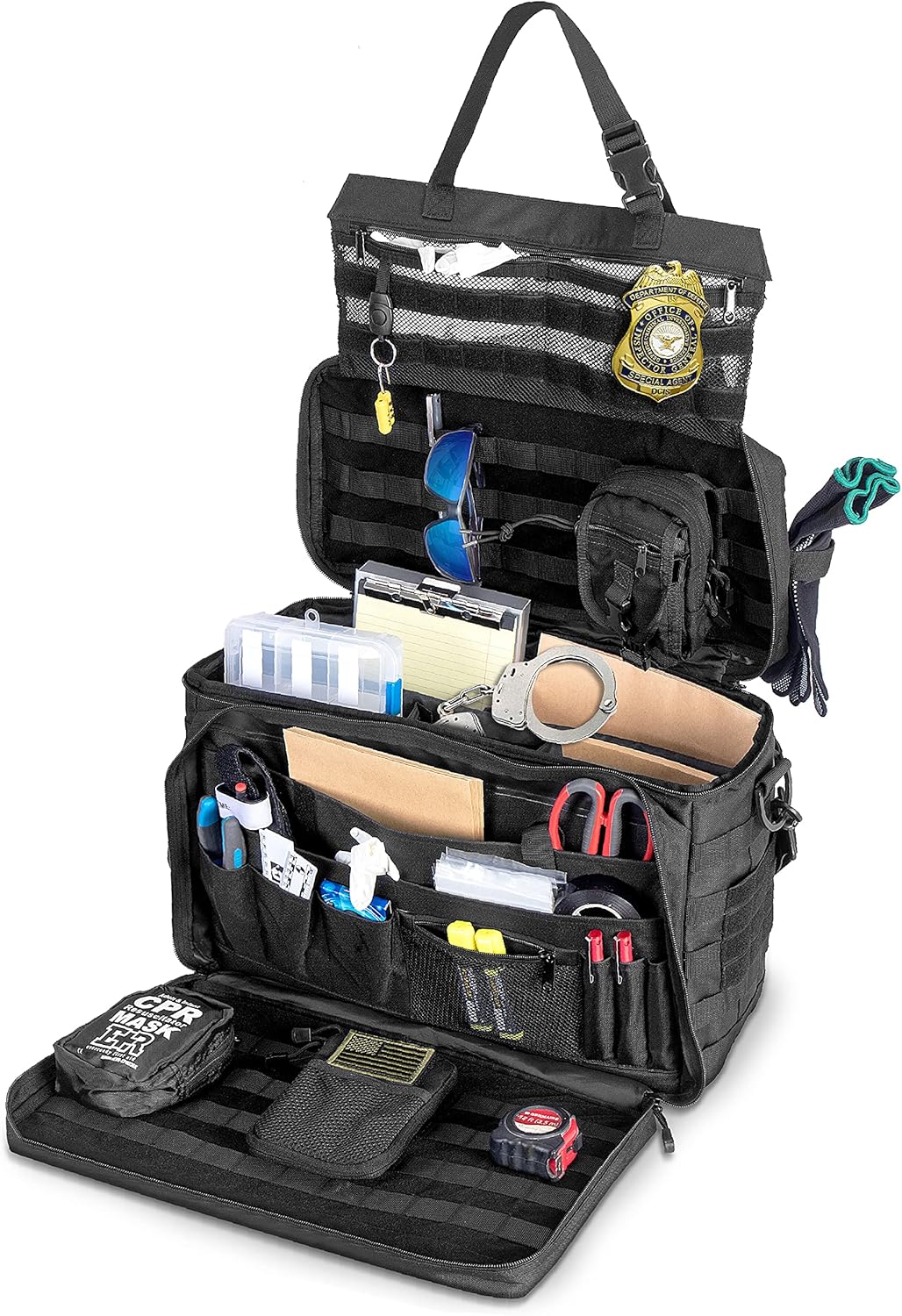 Tactical Gear Bag with MOLLE Organizer, Heavy Duty & Water Resistant B11427