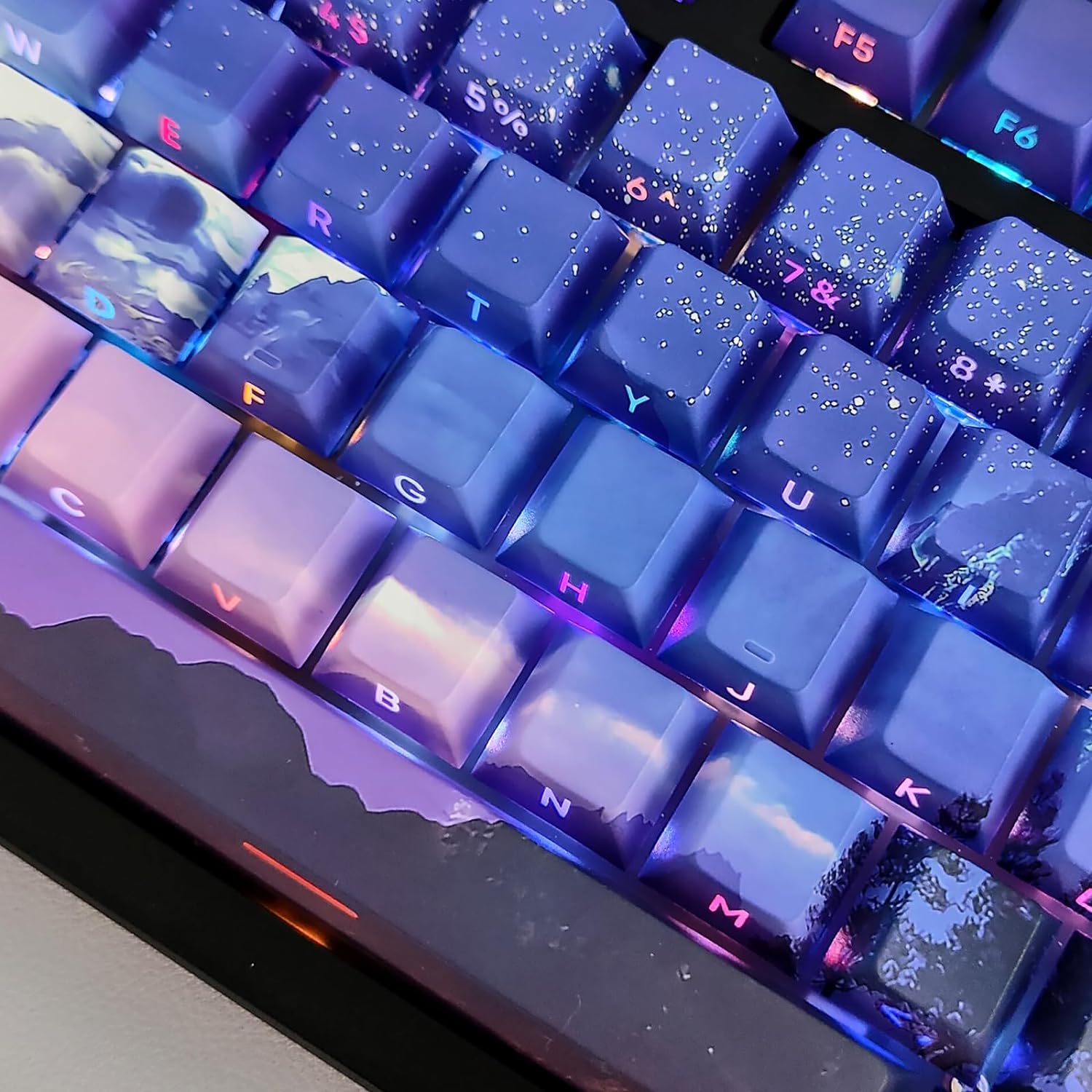Side Printed Double Shot Cherry Profile Keycap Set O411362