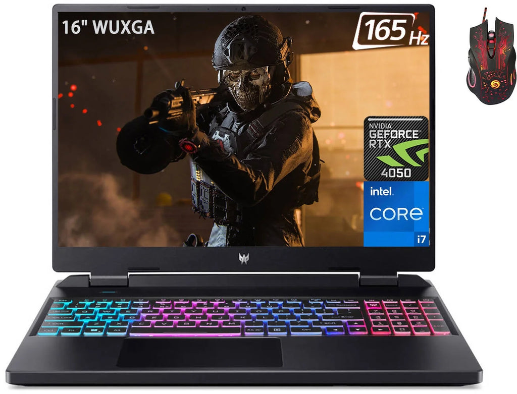 16" WUXGA IPS Gaming Laptop, Intel Core i7 13700HX, GeForce RTX 4050, 32GB DDR5 RAM, 2TB SSD, Windows 11 Home Z421