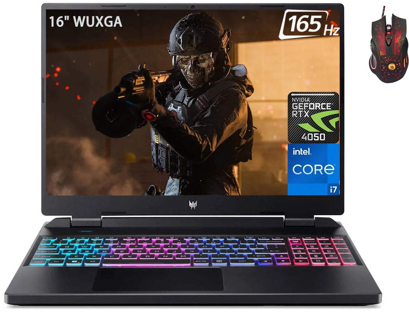 16" WUXGA IPS Gaming Laptop, Intel Core i7 13700HX, GeForce RTX 4050, 32GB DDR5 RAM, 2TB SSD, Windows 11 Home Z421