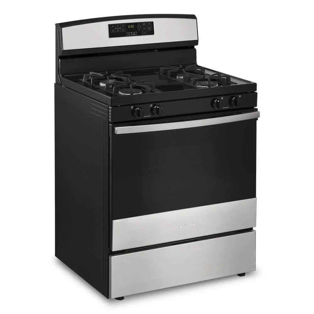 30" Wide 5 Cu. Ft. Free Standing Gas Range - Stainless Steel E46846