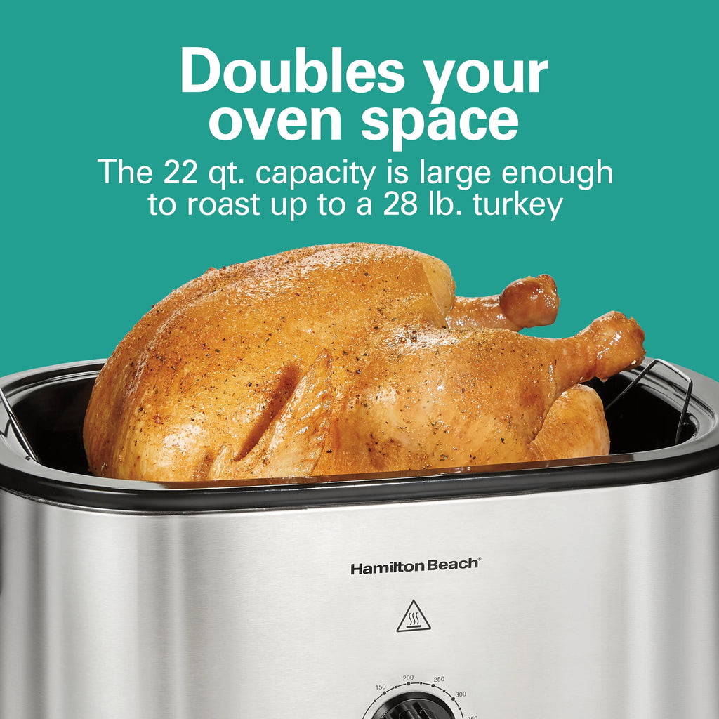 22 Quarts Stainless Steel Electric Roaster Oven Z25632
